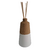 Porta Difusor Cerâmica Branco-Marrom - comprar online