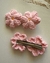 Hebilla Doble Flor Rosa - comprar online