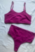 Conjunto Em Microfibra Com Top Alongado E Calcinha Cós Alto - Única Lingerie