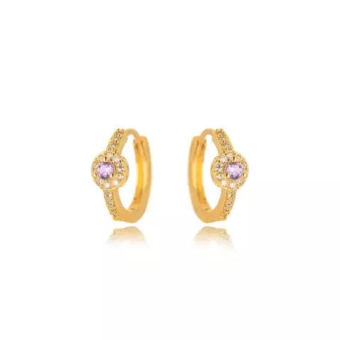 Brinco Argola Cravejado