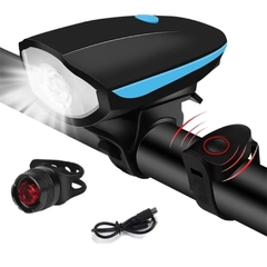 Luz Led con Bocina para Bicicleta - Monopatín