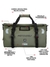 Bolsa trasera impermeable para motocicleta