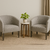 SILLON HERRADURA PATAS DE MADERA - comprar online