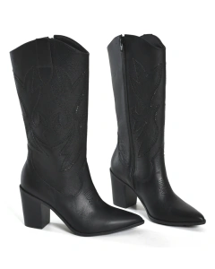 Bota texana couro Via Marte - loja online