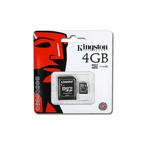 Tarjeta de memoria micro SD Kingston Tf de 4 GB con adaptador SD