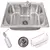 Cuba para cozinha gourmet pia aço inox Com Acessórios,50x40cm