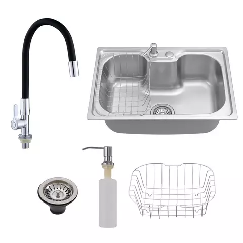 Kit Cuba Cozinha Gourmet Inox C/ Torneira Bancada Silicone brinde
