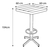 Mesa Periquera Madera Restaurante Bar Cafetería Lounge - comprar en línea