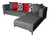 Sala Esquinera Moderna Minimalista Sillón Esquinero Sofá - comprar en línea