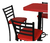 Mesa Periquera Con Bancos Restaurante Bar Cafetería Lounge en internet