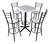 Imagen de Mesa Periquera Con Bancos Restaurante Bar Lounge Cafetería