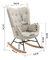 Silla Mecedora Sillón Madera Maternidad Lactancia Moderna