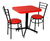 Mesa Con Sillas Para Restaurante Bar Cocina Lounge Cafetería en internet