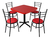 Mesa Con Sillas Para Restaurante Bar Cocina Lounge Cafetería en internet