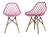 Sillas Eames Silla Minimalista Moderna Paquete De 2 - Dimobeler