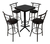 Imagen de Mesa Periquera Con Bancos Restaurante Bar Cafetería Lounge