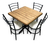 Mesa De Madera Sillas Para Restaurante Bar Cafetería 10 Pzas en internet