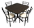 Mesa Con Sillas Para Restaurante Bar Cocina Lounge Cafetería - tienda en línea