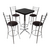 Mesa Periquera Con Bancos Restaurante Bar Cafetería 5 Pzas - Dimobeler