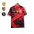 Imagem do Camisa Flamengo III 23/24 Torcedor Masculina - Vermelha com detalhes em preto e branco com todos os patrocinios