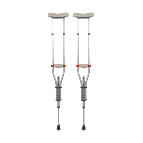 Par de Muleta Axilar D7 Universal em Alumínio até 65 Kg