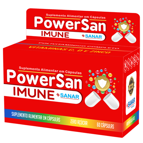 PowerSan Imune 60 Cápsulas - Fortalece a Imunidade