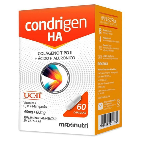 Condrigen HA (Colágeno TP-II + Ác. Hialurônico) - 60 Caps