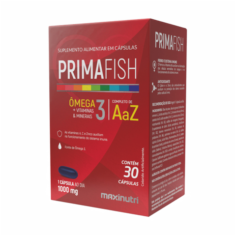 Primafish Ômega 3 + Polivitaminas e Minerais - 30 Caps