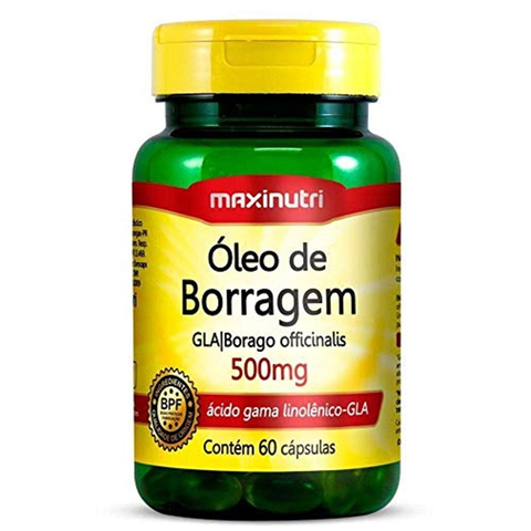 Óleo de Borragem 500mg - 60 Caps - Maxinutri