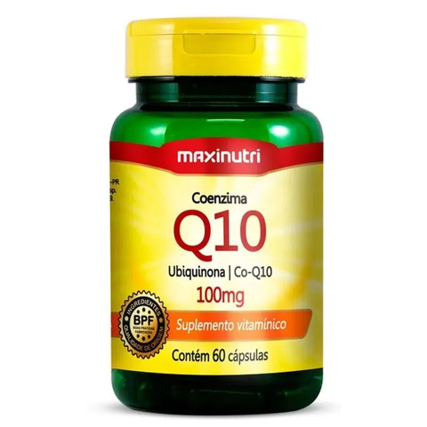 Suplemento Coenzima Q10 Ubiquinona 100mg 60 Cáps Maxinutri