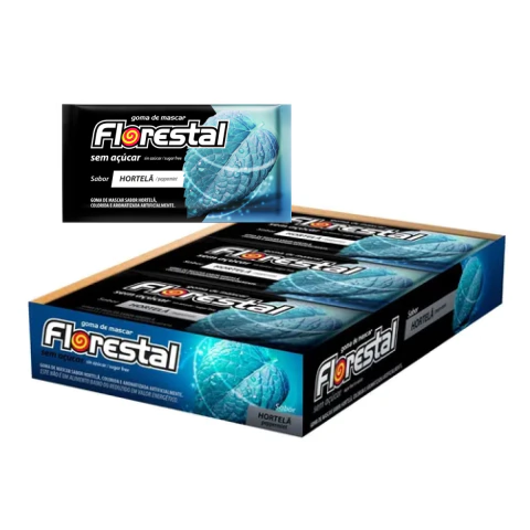 Chiclete Laminado Florestal – Display com 15 Unidades (127g) Sem Açúcar | Vários Sabores Refrescantes - Esan Nutrition