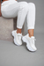 NOEMI - Zapatillas Altas Mujer Blanco Suela Liviana - Sora Calzados