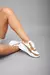 ELIZABETH - Zapatillas Mujer Samba Blanco Marron Liviana - tienda online