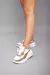 ELIZABETH - Zapatillas Mujer Samba Blanco Marron Liviana - Sora Calzados