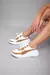 ELIZABETH - Zapatillas Mujer Samba Blanco Marron Liviana - comprar online