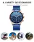 Lige topo marca de luxo nova moda simples relógio para homem azul dial assist m