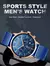 Imagem do Lige topo marca de luxo nova moda simples relógio para homem azul dial assist m
