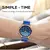 Imagem do Lige topo marca de luxo nova moda simples relógio para homem azul dial assist m