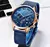 Lige topo marca de luxo nova moda simples relógio para homem azul dial assist m - comprar online