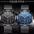 Lige topo marca de luxo nova moda simples relógio para homem azul dial assist m - loja online