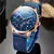 Lige topo marca de luxo nova moda simples relógio para homem azul dial assist m - comprar online