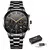 Lige topo marca de luxo nova moda simples relógio para homem azul dial assist m