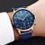 Lige topo marca de luxo nova moda simples relógio para homem azul dial assist m - UAU Você