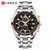 Curren relogios masculinos de luxo original masculino quartzo relógio esportivo