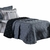 Kit Cobre Leito Dupla Face Solteiro Bordado Renove Hipercal 400 Fios Cor:cinza (3010-10) na internet