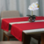 Caminho Trilho de Mesa Basic 1 Peça 1,30m x 40cm 100% Poliéster Tecido Oxford - Vermelho (VED526995)
