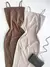 Vestido Feminino Midi em Ribana Alças Finas com Fenda Katia Ref. 1062 (12345670018924152729) - UAU Você