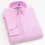 Camisa casual listrada oxford de manga comprida masculina, camisa frontal com bo