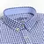 Camisa casual listrada oxford de manga comprida masculina, camisa frontal com bo - loja online