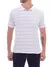 Camisa Polo Listrada Branca com Bolso - loja online